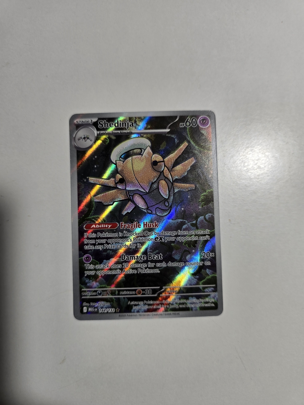 Pokemon Shedinja Mega Evolution Illustration Rare 144/132